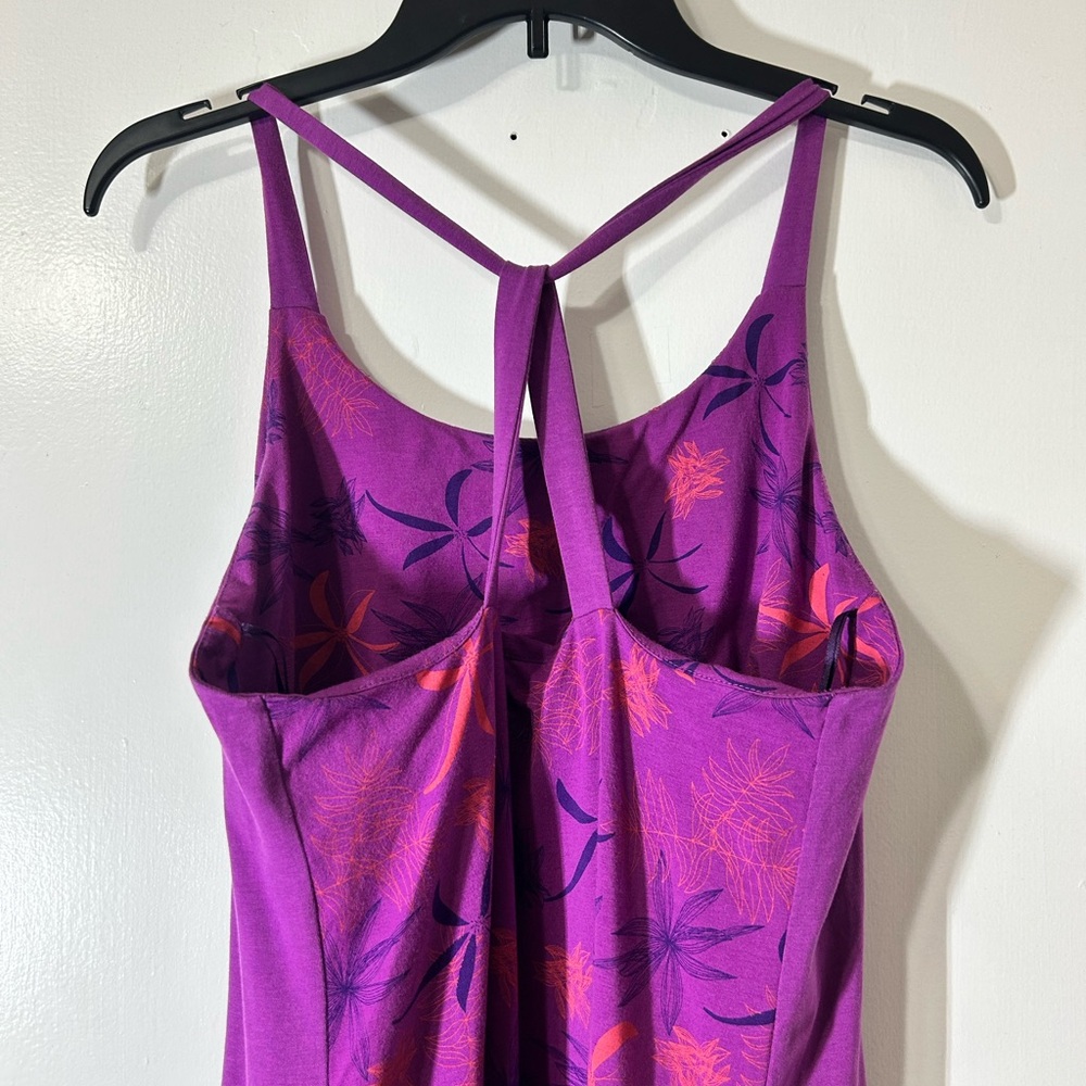 Kuhl Women’s Java Cross Back Purple Flora Stretchy Athleisure Dress Size M - Picture 6 of 11